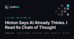 Hinton Says AI Already Thinks. I Read Its Chain of Thought
