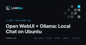 Open WebUI + Ollama: Local Chat on Ubuntu